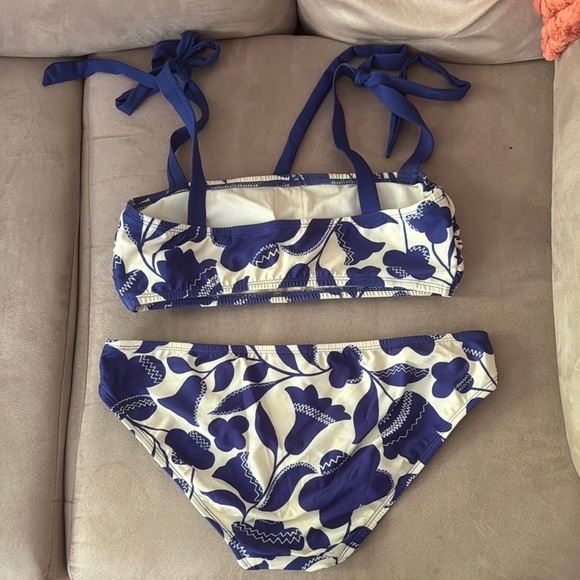 Kate Spade Blue and White Floral Bikini Set - Picture 4 of 4